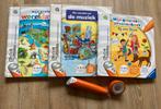 Tiptoi Pen met 3 Boeken - Thuis, Muziek, Wereldatlas,, Kinderen en Baby's, Ophalen of Verzenden, Gebruikt, Taal en Lezen, Met geluid