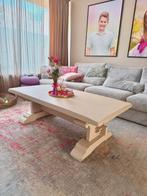 Taupe beige kloostertafel, Ophalen, Gebruikt, Rechthoekig