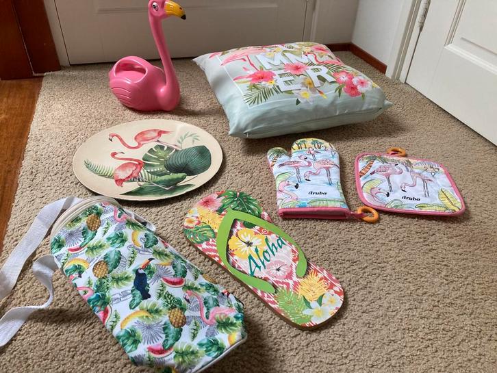 Flamingo accessoires voor in de tuin en bbq, Tuin en Terras, Overige Tuin en Terras, Nieuw, Ophalen