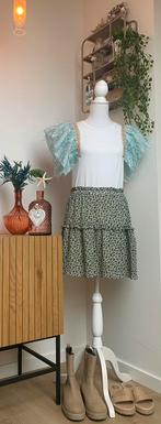 VERO MODA sierlijk voile rokje met ruches & sierdraad, S-M, Ophalen, Overige kleuren, Vero Moda, Zo goed als nieuw