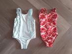 Set Meisjes Badpak 2x, Maat 92, Ophalen of Verzenden, Gebruikt, Meisje, Sport- of Zwemkleding