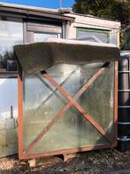 Glazen bak in metalen frame, Doe-het-zelf en Verbouw, Glas en Ramen, Ophalen, Gebruikt, Overige typen