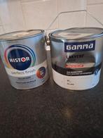 Nieuw ongeopend histor perfect finish en gamma lakverf, Ophalen, Wit, Nieuw, Verf