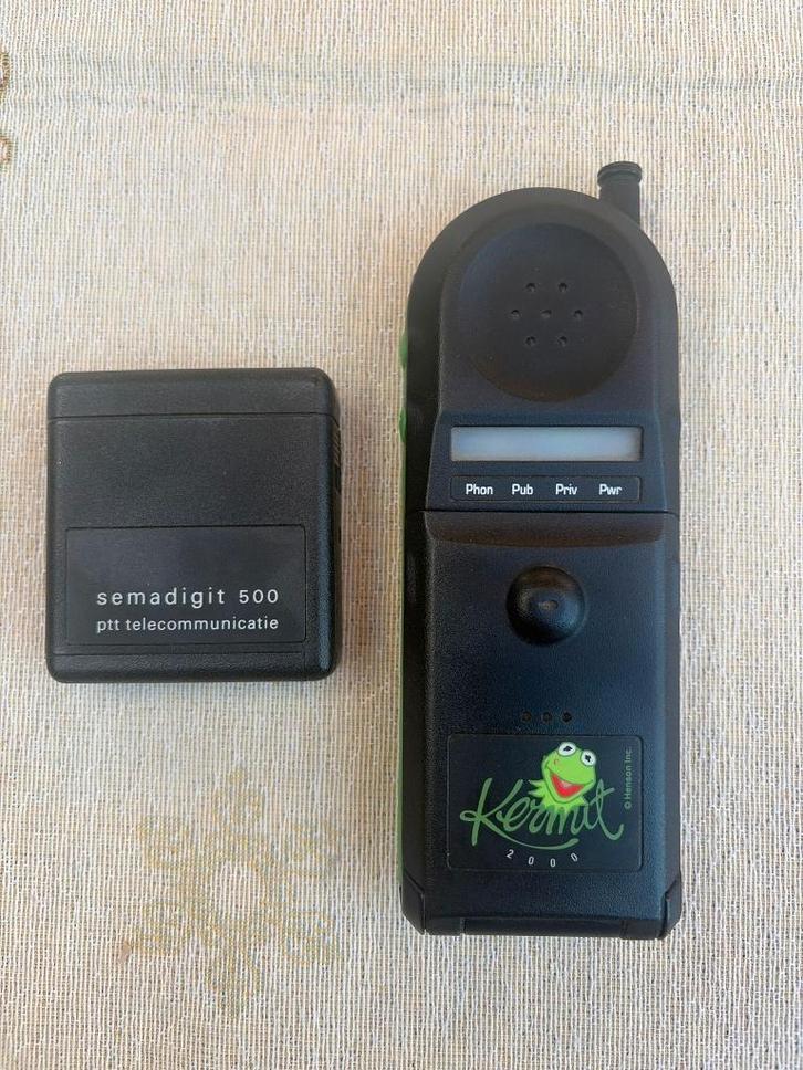 Vintage PTT Telecom GSM (Kermit editie) + Semadigit 500, Verzamelen, Elektronische Apparatuur, Overige typen, Ophalen of Verzenden