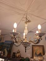 Porcelijne hanglamp, Huis en Inrichting, Lampen | Kroonluchters, Ophalen of Verzenden, Gebruikt