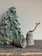 Houten klok S aan touw bel kerst hout stoer sober landelijk, Verzenden, Nieuw