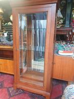 Vintage Vitrine kast teak/ hout 84x34diep173hoog., Huis en Inrichting, Kasten | Vitrinekasten, Ophalen, Gebruikt, 50 tot 100 cm