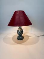 Vintage Marmer Groene Tafellamp, Huis en Inrichting, Lampen | Tafellampen, Ophalen of Verzenden, Gebruikt, Minder dan 50 cm
