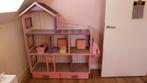 Leuk houten poppenhuis barbiehuis met accessoires, Kinderen en Baby's, Speelgoed | Poppenhuizen, Ophalen, Gebruikt, Poppenhuis