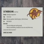 Uitnodiging kinderfeestje Dino thema, Spinosaurus, Printable, Verzenden, Nieuw