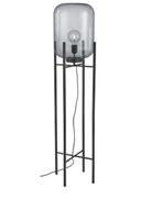 Twee vlloerlampen rookglas. 2 stuks. Evt met Philips Hue, Huis en Inrichting, Lampen | Vloerlampen, Ophalen, Zo goed als nieuw