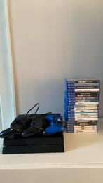 PS4 met 3 controllers en games, Spelcomputers en Games, Spelcomputers | Sony PlayStation 4, Ophalen of Verzenden, Gebruikt, Met 3 controllers of meer