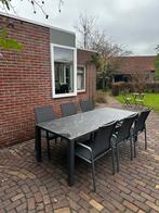 Life Outdoor Living tuinset (bijna nieuw)–tafel + 6 stoelen, Ophalen, 6 zitplaatsen, Aluminium, Zo goed als nieuw
