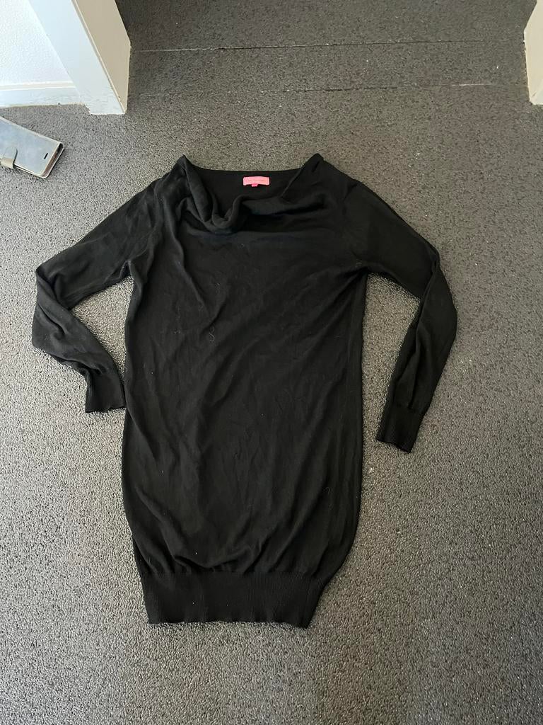 Zwart Basic Equipment lange trui jurk tuniek L (ook in grijs, Kleding | Dames, Ophalen, Gedragen, Maat 42/44 (L), Zwart