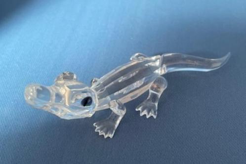 Swarovski beeld miniatuur Krokodil, Verzamelen, Swarovski, Zo goed als nieuw, Figuurtje, Ophalen of Verzenden
