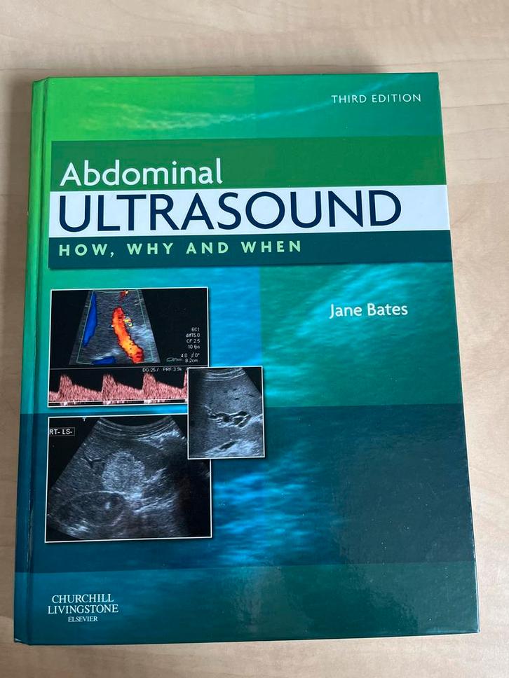 Abdominale Echografie - Jane Bates - 3e Editie, Boeken, Studieboeken en Cursussen, Nieuw, HBO, Beta, Ophalen of Verzenden