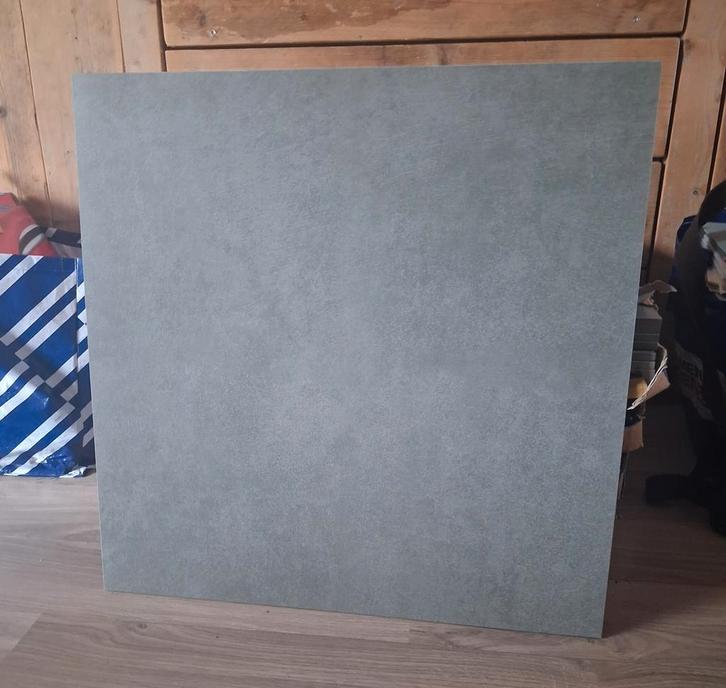 vloer-/wandtegel 60x60 grijs, Doe-het-zelf en Verbouw, Tegels, Nieuw, Vloertegels, Keramiek, 60 cm of meer, 60 cm of meer, 10 m² of meer