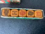Vintage Revanche Dobbelstenen Set, Een of twee spelers, Ophalen of Verzenden, Gebruikt, Reisspel