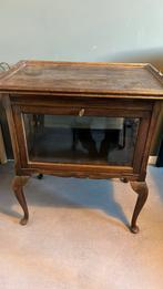 Antieke theekast met dienblad, Ophalen of Verzenden