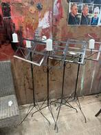 Metalen kandelaar/muziekstandaard, Ophalen, Overige materialen