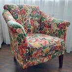 Fauteuil gebloemd stof, Huis en Inrichting, 75 tot 100 cm, Ophalen of Verzenden, Zo goed als nieuw, Stof