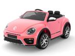 Elektrische kinderauto - Volkswagen Beetle Dune - Roze, Kinderen en Baby's, Speelgoed | Buiten | Accuvoertuigen, Ophalen of Verzenden