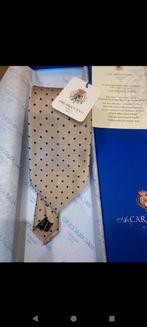 Caracciolo 100% zijden stropdas, Beige, Nieuw, Ophalen of Verzenden, Met patroon