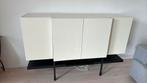 Tv meubel. Wit met zwart onderstel., Huis en Inrichting, Ophalen, Gebruikt, 150 tot 200 cm, 25 tot 50 cm