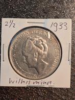 Rijksdaalder wilhelmina 1933,met parels., Postzegels en Munten, Munten | Nederland, Ophalen of Verzenden, Koningin Wilhelmina
