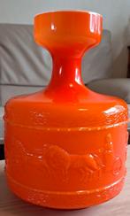 Grote Toscaanse opaline vaas met prachtig reliëfdecor 1960, Verzenden