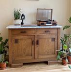 Amsterdamse School dressoir, Huis en Inrichting, Kasten | Dressoirs, Ophalen, Zo goed als nieuw, 25 tot 50 cm