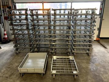 45x Trolley voor Euronorm kratten beschikbaar voor biedingen