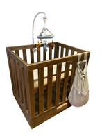 Steigerhouten Kinderbox, Ophalen, Zo goed als nieuw, Rechthoekig, Lade