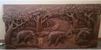 Prachtige houtsnijwerk Indonesisch paneel, Ophalen of Verzenden