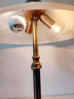 Resana Italiaanse tafellamp wit opaline messing brons, Huis en Inrichting, Lampen | Tafellampen, Ophalen, Zo goed als nieuw, Glas