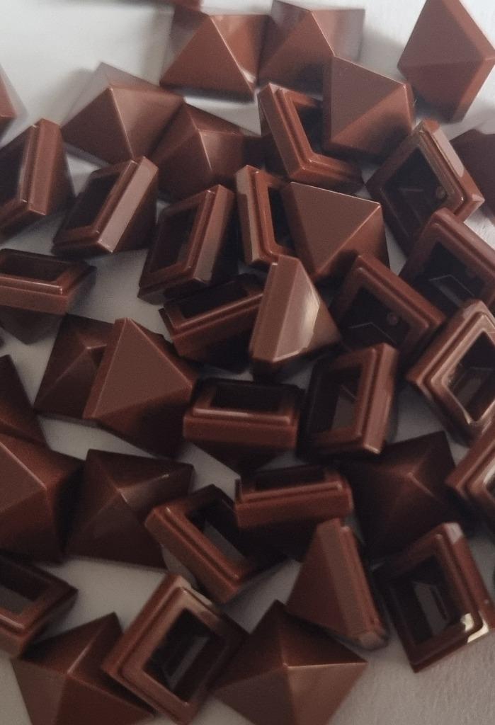 Lego 1x1x2/3 slope 45, Reddish brown (per 50), Kinderen en Baby's, Speelgoed | Duplo en Lego, Nieuw, Lego, Losse stenen, Verzenden