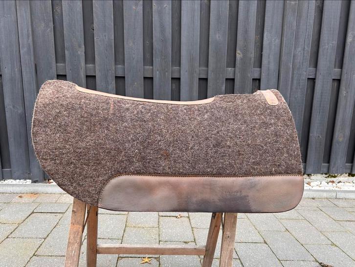 Westernpad natural round, zo goed als nieuw, Dieren en Toebehoren, Paarden en Pony's | Dekens en Dekjes, Zo goed als nieuw, Ophalen of Verzenden