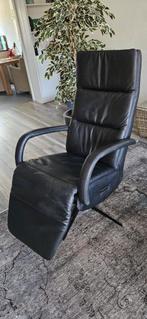 Piet Klerkx Corsica Relaxfauteuil -2 stuks- Antraciet Leder, Huis en Inrichting, Fauteuils, Ophalen, Gebruikt, 75 tot 100 cm, Metaal