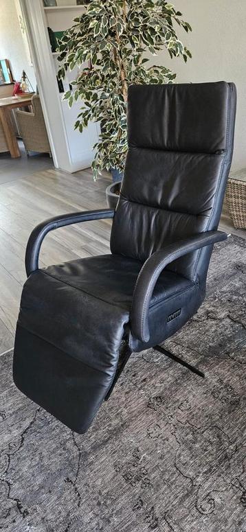 Piet Klerkx Corsica Relaxfauteuil -2 stuks- Antraciet Leder  beschikbaar voor biedingen