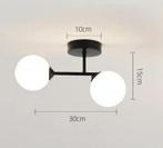 Plafondlamp zwart met glazen bollen ( new ), Huis en Inrichting, Lampen | Plafondlampen, Ophalen of Verzenden, Nieuw