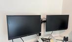 2 iiyama monitoren met monitorarm, Computers en Software, Monitoren, Ophalen, Gebruikt, Full HD, Minder dan 1 ms