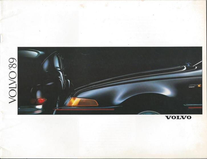 oldtimer Volvo 340 360 440 480 240 740 760 780 folder 1989, Boeken, Auto's | Folders en Tijdschriften, Zo goed als nieuw, Volvo