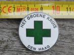 Zeer bijzonder supergrote speld   GROENE KRUIS den Haag, Ophalen of Verzenden, Zo goed als nieuw, Overige onderwerpen, Speldje of Pin