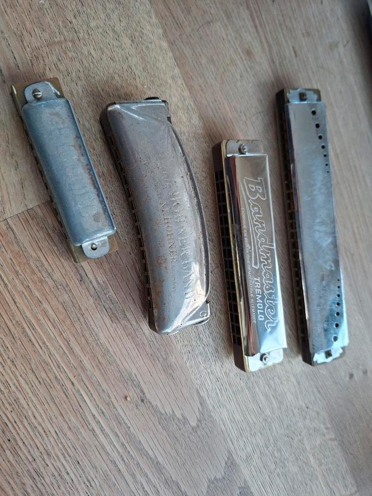 Mondharmonica Collectie - Hohner Bandmaster, Piccolo, Muziek en Instrumenten, Blaasinstrumenten | Mondharmonica's, Gebruikt, Ophalen