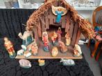 Mooie oude kerst stal compleet, Diversen, Kerst, Ophalen of Verzenden, Zo goed als nieuw