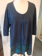 Donkerblauw shirt mt 50, Ophalen of Verzenden, Gedragen, Blauw, Shirt of Top