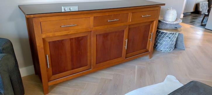 Dressoir kersen hout, Huis en Inrichting, Kasten | Dressoirs, Gebruikt, 25 tot 50 cm, Ophalen