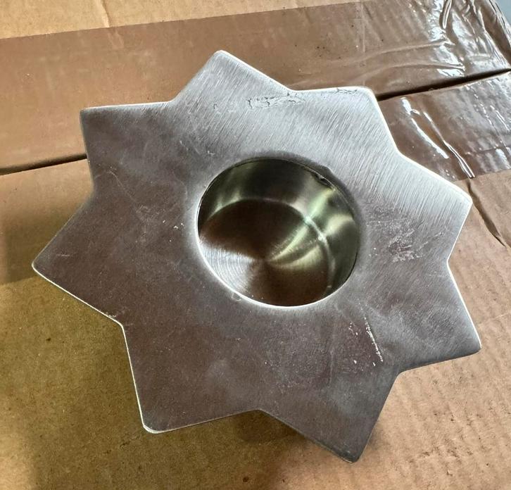 Waxinelichten ster 60 stuks RVS, Huis en Inrichting, Woonaccessoires | Overige, Nieuw, Ophalen