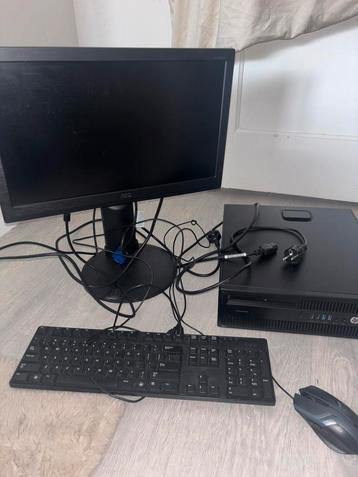 HP elitedesk 705 G3 SFF met AOC beeldscherm beschikbaar voor biedingen