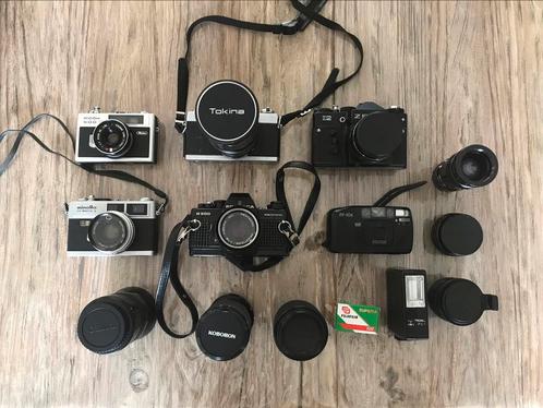Verzameling Van Oude Spiegelreflex Camera’s En Lenzen, Audio, Tv en Foto, Fotocamera's Analoog, Gebruikt, Spiegelreflex, Overige Merken